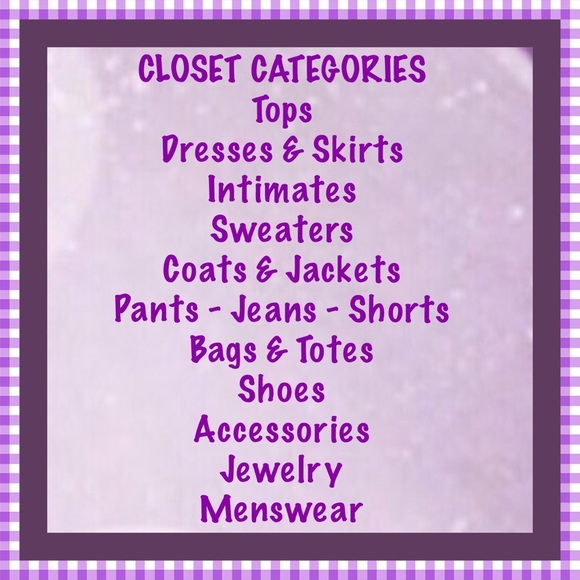 Closet Categories - Picture 1 of 1